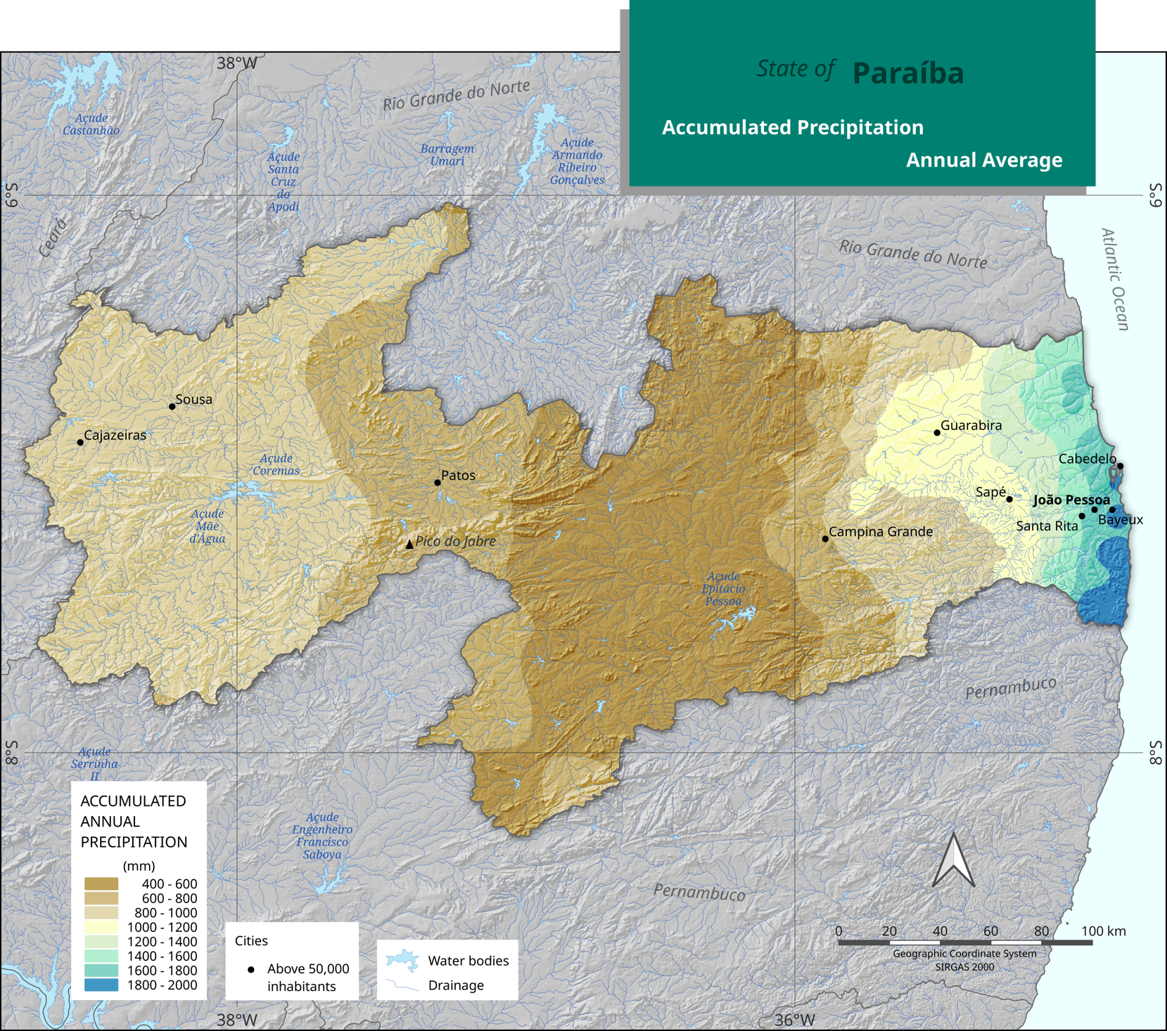 Accumulated rainfall