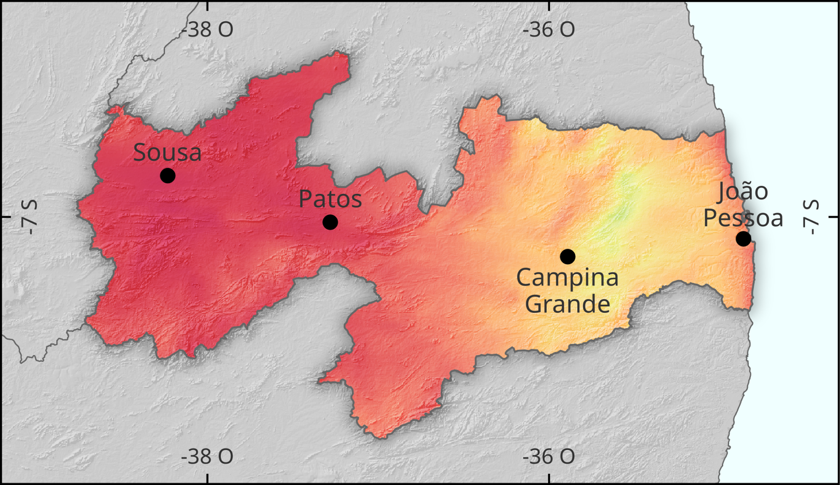 Localidades representativas